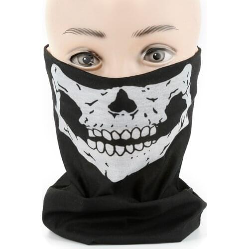 Outdoor Multifunctional Headscarf Full Function Skull Face Skeleton Biker Scarf Face Mask Neck Bandana Cycling Equipment