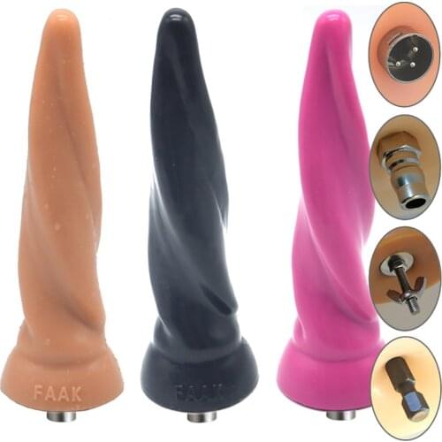 Traditional Sex Machine Attachment 3XLR Accessories Twist Drill Dildo Anal Plug Women Man Y54