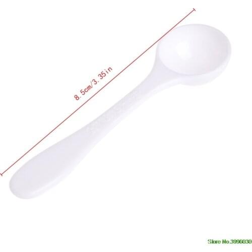 2021 New 1 Gram Granular Powder Fertilizer White Scoop Spoon Plastic Gardening Supplies Accessories