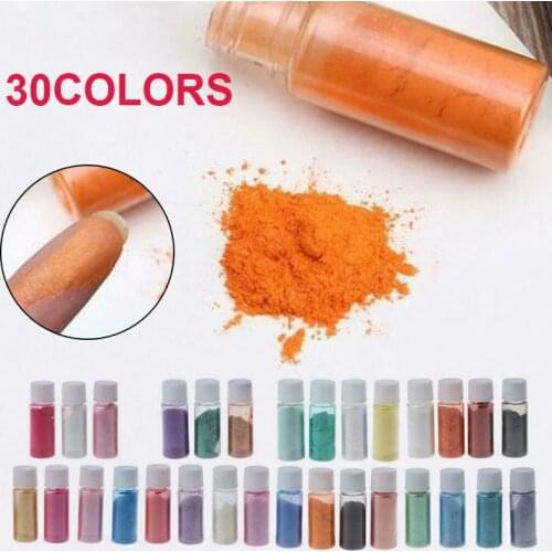 New 30 colors Mica Powder Epoxy Resin Dye Pigment Natural Mica Powder Pearl Pigment Natural Mica Mineral Powder