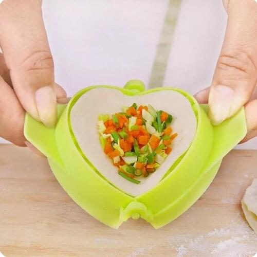 New DIY Dumplings Maker Tool Wheat Straw Jiaozi Pierogi Mold Dumpling Mold Clips Baking Molds Pastry Kitchen Accessories 5z