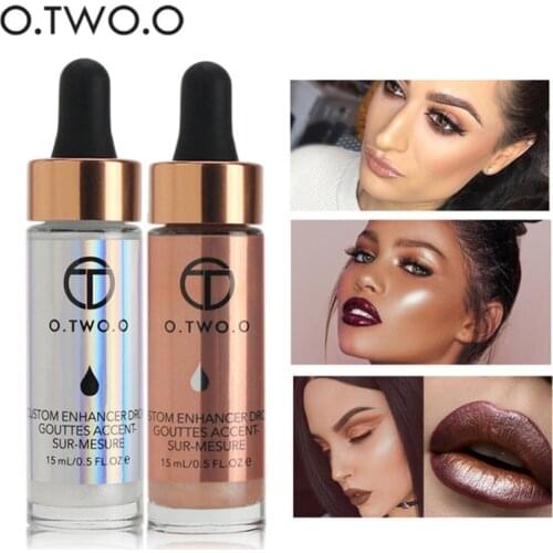 O.TWO.O Liquid Highlighter Face Contour Glow Make up Concealer Shimmer Highlighters Bronzer Glitter Ultra-concentrated drops