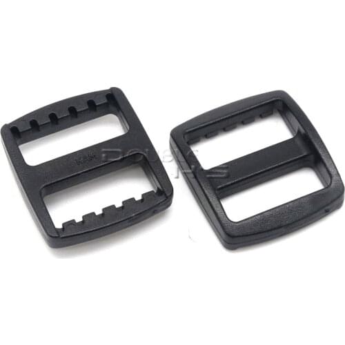 20pcs/lot 3/4" Plastic Slider Tri-Glide Adjust Buckles Backpack Straps Webbing 20mm Black