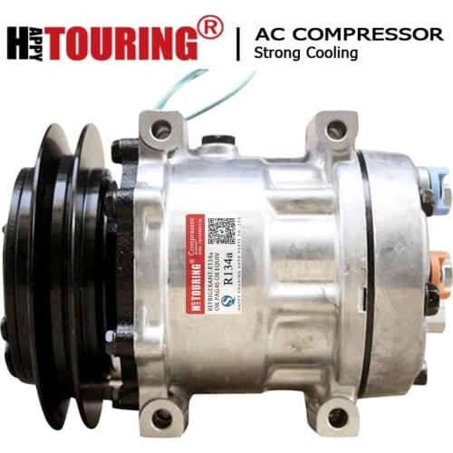 SD7H13 AC COMPRESSOR LINK-BELT CASE KOBELCO FOR Kobelco Case KHR3197 Excavator TDK-R151320S KHR3241 TDKR151320S TDKR151340S 7351