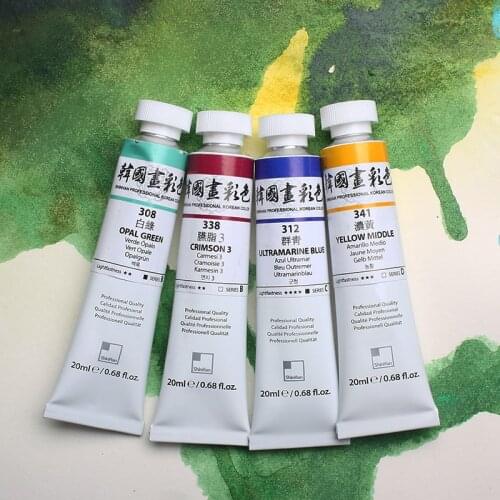 ShinHan Korean Imported Artist Series Chinese Painting Pigment 50 Colors Painting Water Color Paint Single 20ml