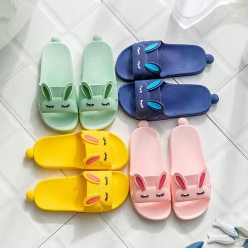 Fashion Childrens Slippers Summer Home Indoor Soft Bottom Non-slip Girls Cute Outer Wear Childrens Sandals Cartoon Slipperss