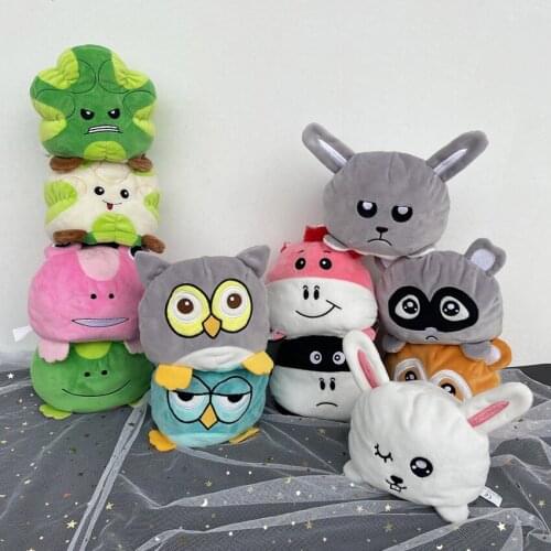Cute Flip two-sided Pulpos Plush Stuffed Doll Toy Different Sides To Show Different Moods Simulation Pulpos Plush Toy For Kids