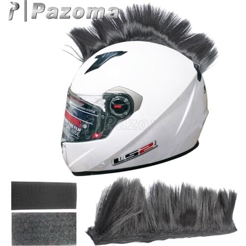 Motocross Racing Helmet Sticker Mohawk Decoration Ski Snowboard Paintball Helmet Hair Skateboard Race Helmet Attached Feathers