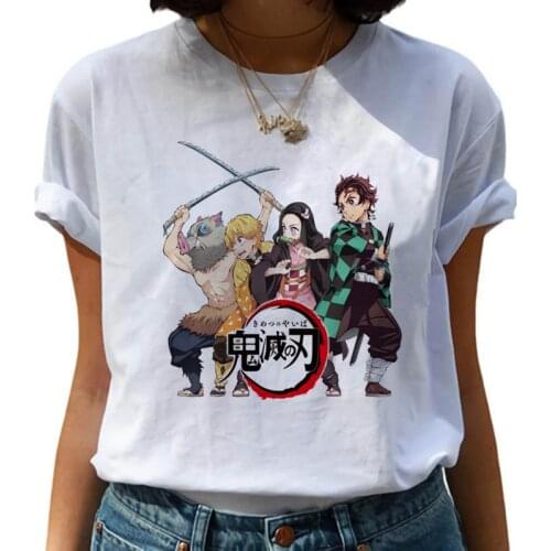 100% Cotton Unisex Demon Slayer Short-Sleeve T-Shirt Blouse