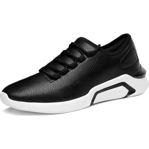 Zapatillas Hombre Deportiva Men Tennis Shoes Sport Shoes Sneakers Tenis Hombre Man Shoes Chaussures Homme Black Leather Trainers