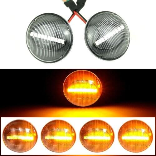 2PCS Led Dynamic Turn Signal Side Marker Light Sequential Blinker Light Side Repeater For Land Rover Range Rover L322 2002-2012