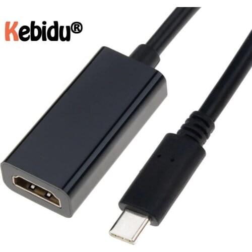 USB C Type C to HDMI-compatible Adapter 3.1 Male to HDMI-compatible Female Cable Adapter for Samsung S9/8 Plus HTC HUAWEI LG G8