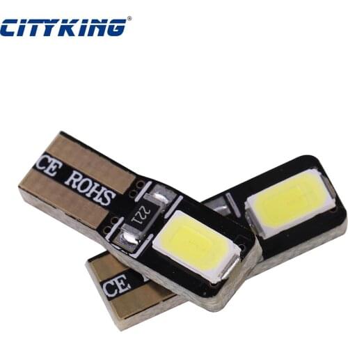 Auto Led T5 2721 W3W W2*4.6d 5730 SMD Wedge Instrument Indicator Light Lamp Speedometer Gauge Cluster Dash Light 10-15V DC