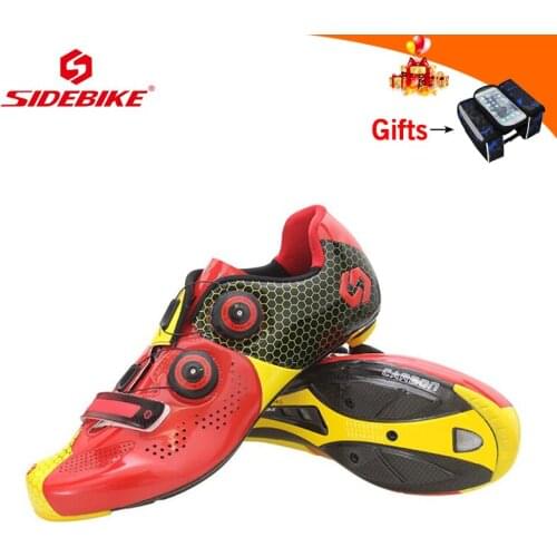 SIDEBIKE road cycling shoes carbon men women breathable ultra-light bicicleta carretera sapatilha ciclismo racing bicycle shoes