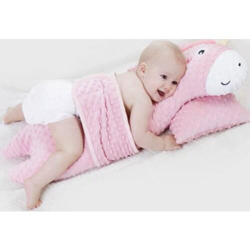 Baby Exhaust Comfort Pillow with Adjustable Swaddle Belt Set Baby Pillow Cotton Elevation Pillow Soft Digestion Cushion for Baby