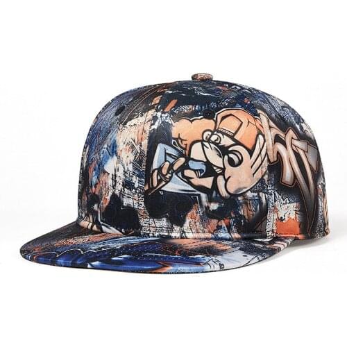 Hot Strange Graffiti Evil Eyes Pattern Street Dance Hip Hop Punk Youth Woman Fashion Spring Summer Sunshade Man Baseball Cap