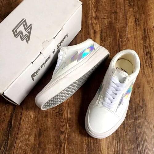 KAIWZBJUN Men's White Sneakers
