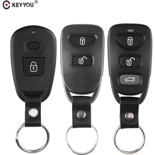 KEYYOU For Hyundai Kia Elantra Tucson Sonata Santa FE Carens Replacement 2+1 2 3+1 Buttons Car Remote Key Case Shell Fob Cover