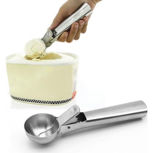 Ice Cream Spoon Stainless Steel Cookie Scoop Fruit Spoon Ice Cream Watermelon Spoon Dig Ball Fruit Spoon Cake Tools