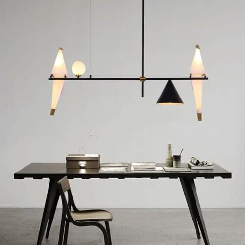 Nordic Modern Paper Crane Metal Pendant Lights for Restaurant Living Dining Room Childrens Room LED Bird Design Pendant Lamp