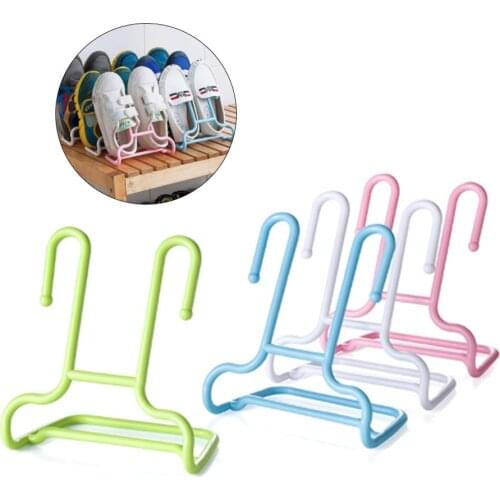 10pcs/lot Multi-Function Shelf Drying Rack Shoe Rack Stand Hanger Children Kids Shoes Hanging Storage Wardrobe Organizer XB 156