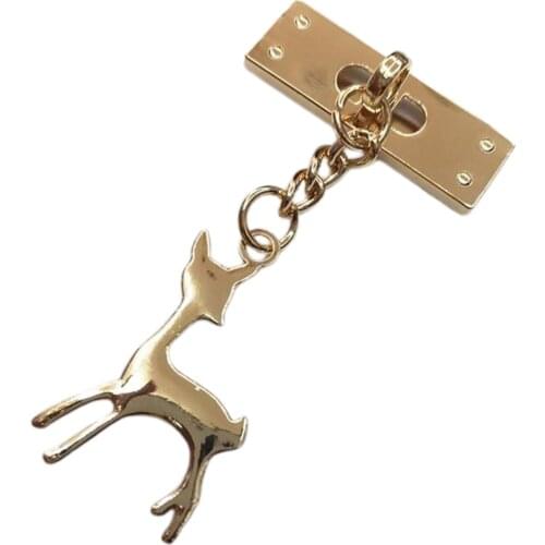 Adorable Deer Shaped Keychain Car Handbag Keyring Clothes Accessories Jewelry