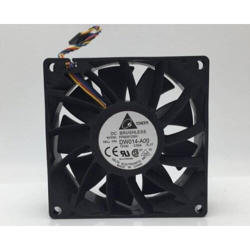 The original delta FFB0812SH 12V 0.60A 8025 DW014-X00 80*80*25mm 4 line server fan
