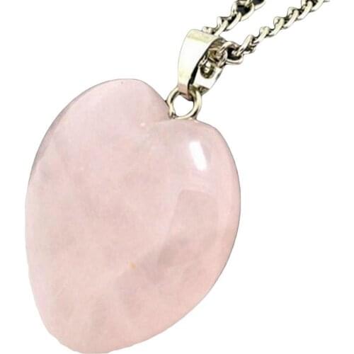 Necklace Water Drop Bohemia Link Chain Fashion Heart Natural Stone Pendant Necklace Women DIY Handmade Jewelry Gift