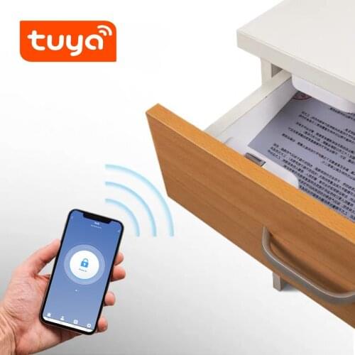 Tuya Smartlife APP Remote Control Wireless Bluetooth-compatible Keyless Smart Cabinet Lock Invisible Anti-Theft