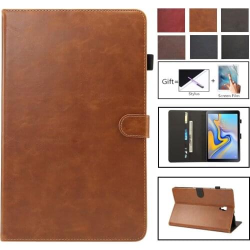 Luxury Case For Samsung Galaxy Tab A A2 2018 10.5 inch T590 T595 T597 SM-T595 Cover Funda Tablet PU Leather Stand Shell Coque