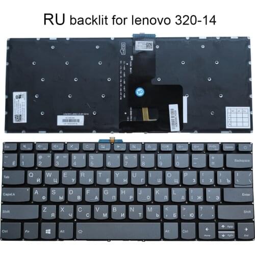 Russian backlit Keyboard for Lenovo IdeaPad 320-14IKB 320-14 320-14AST 14ISK 520S-14IKB S145-14 RU laptop keyboards SN20M61736
