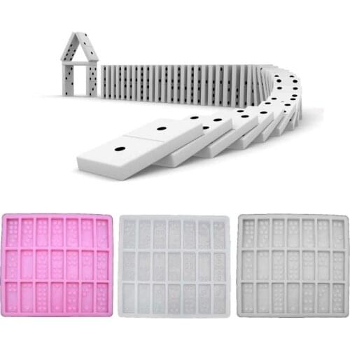 Silicone Dominoes Mold Chocolates Epoxy Resin Mold Dominoes Game Fun Art Crafts