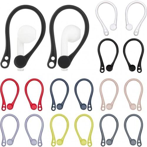 Sports Silicone Ear Hooks for Apple AirPods pro Accessories Anti-fall Bluetooth-compatible Earphone for airpod 2 Holder