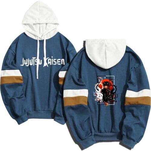 Anime Jujutsu Kaisen Fushiguro Megumi Gyokuken Divine Dogs Streetwear Hoodies Men Women Fleece Sweatshirt Pullover Dropship