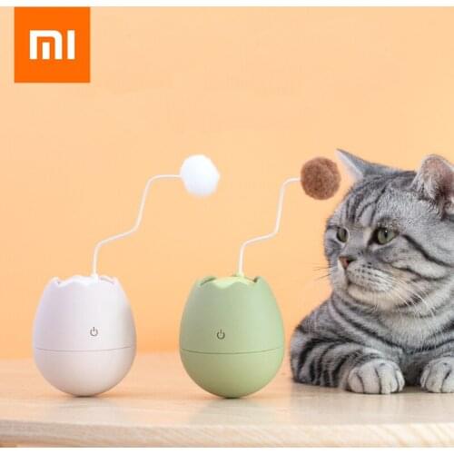 Xiaomi FURRYTAIL Electronic Motion Cat Toy Interactive Cat Teaser Fun Shaped Toys Flutter Rotating Interactive Puzzle Pet Toy