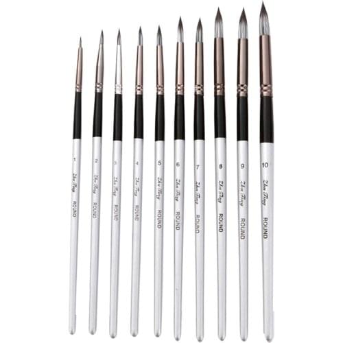 10Pcs/Set Watercolor Brush Pen Professional Painting Brush Sets For Student Drawing Hand-painted Pen High Quality Stationery New