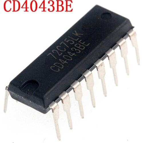 10pcs/lot CD4043BE CD4043 DIP16 Logic - Latches new original