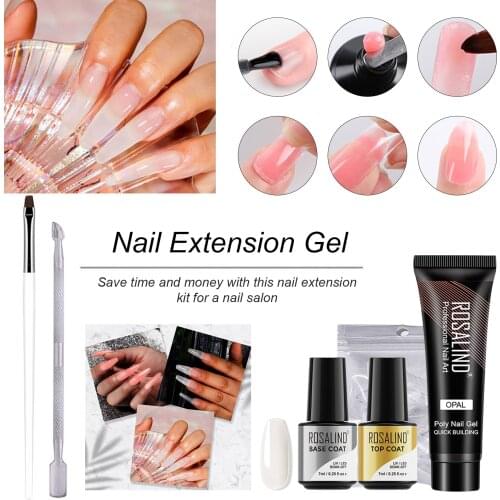 15Pcs/Set Poly Nail Gel Kit 15ml Quick Building Set Poligel Nail Gel Nail Polish For Nail Extensions Acrylic Gel Polish Nail Art