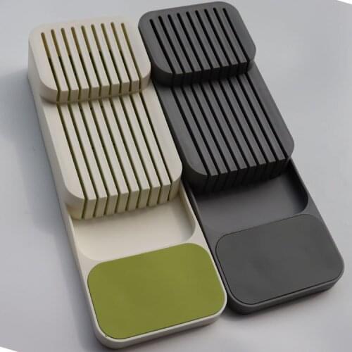 2021 Cutlery Partition Storage Box Tableware Drawer Partition Finishing Box Kitchen Drawer Storage Box Tray Wholesale DropShip