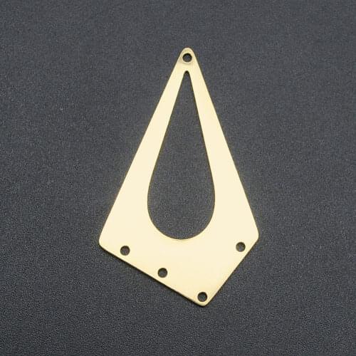 5pcs/lot 100% Stainless Steel41x25mm Geometric DIY Earring Charm Connector Wholesale Accpet OEM Order Top Quality Findings