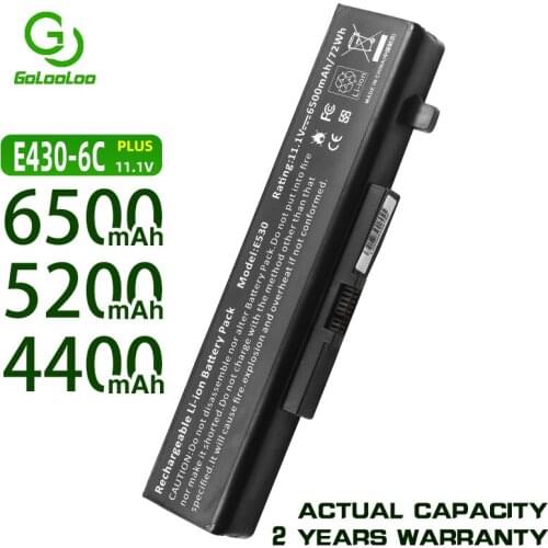 Golooloo 6 cells Battery for Lenovo L11S6Y01 L11L6Y01 ASM P/N 45N1048 45N1042 FRU 45N1043 45N1049 121500047 121500049