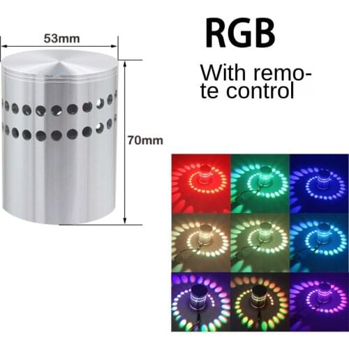 Aluminum Ceiling Light Colorful Surface Mounted Lamp Remote Control RGB Smart LED 3W Dimmable Light For Living Room Corridors