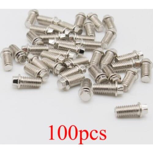 100pcs M1.6/M2/M2.5/M3 Outer Hexagon Screw Bead Bolts for RC Car Model Beadlock Wheels