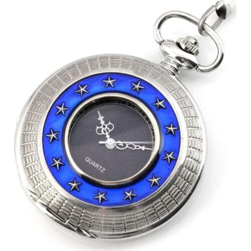 Antique Steampunk Mechanical Hand Wind Pocket & Fob Watches Mens Watches Womens Pocket Watch Stars Pendant relogio de bolso