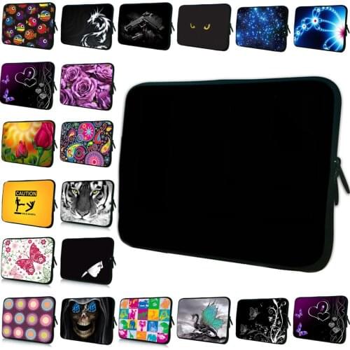 Black 17 15 13 14 12 10 7 Inch Notebook Case Computer Protect Neoprene Pouch For HP Asus Macbook Air Pro 11 13.3 Huawei Matebook