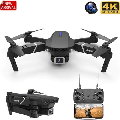 RC Drone With Wide Angle HD 4K 1080P Wifi Fpv Dual Camera Height Hold Foldable Quadcopter Dron Kids Gift Toy