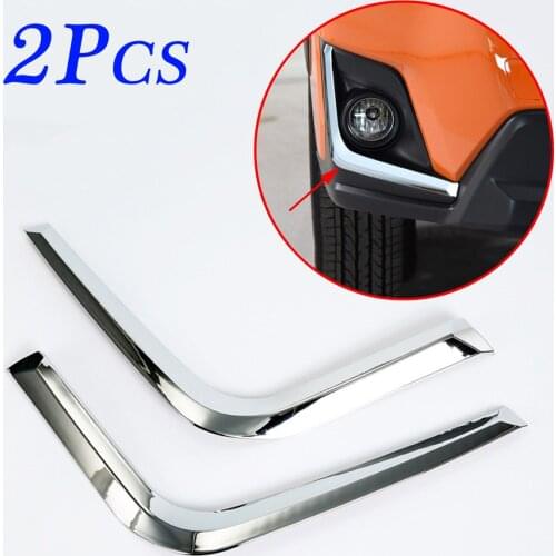 Chrome Parts Fit For Subaru XV Crosstrek XV 2018 2019 Accessories Front Fog Lamp Brow Light Cover Trim Frame Decoration Molding