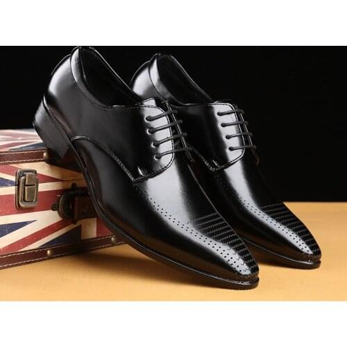 Formal Dress Classic Shoes Men Leather Italian Shoes Men Black Office Shoes Men Fashion Zapatos Oxford Hombre Sapato Social 2021
