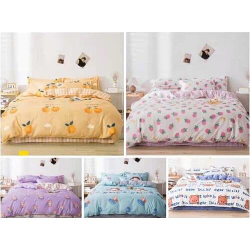 Cute cartoon Home Textile art Duvet Cover Pillow Case Bed Sheet Boy Kid Teen Girl Bedding Linens Set King Queen Twin