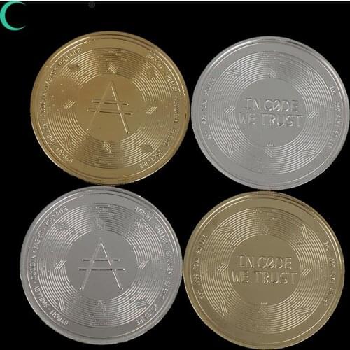 1pc Ada Cardano Crypto Coin Cryptocurrency Great Gift Silver Coin Art Collection Physical Commemorative Coin Ruibo Coin